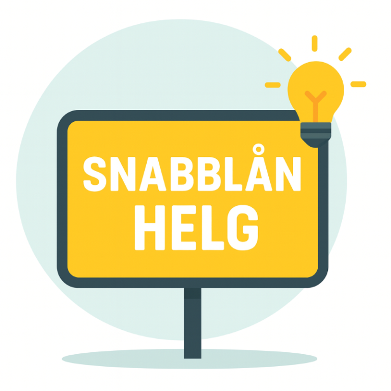 snabblån helg